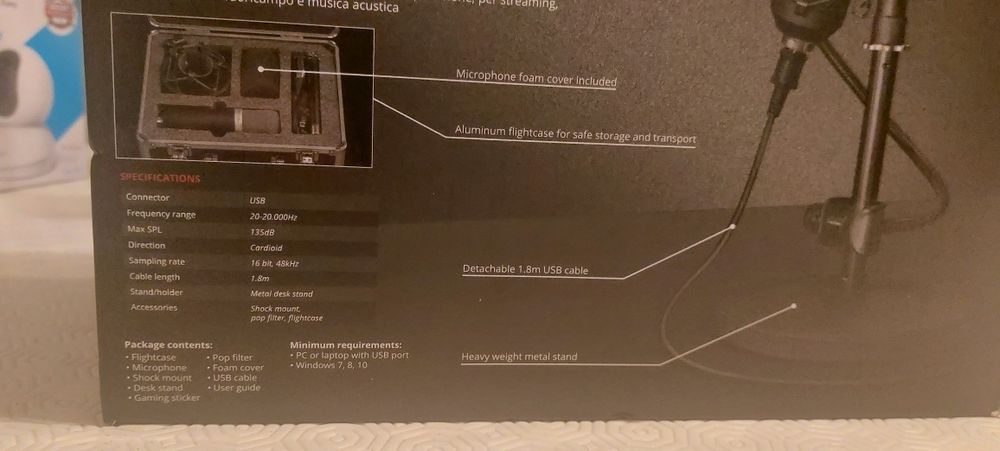 Kit microfone Trust Emita