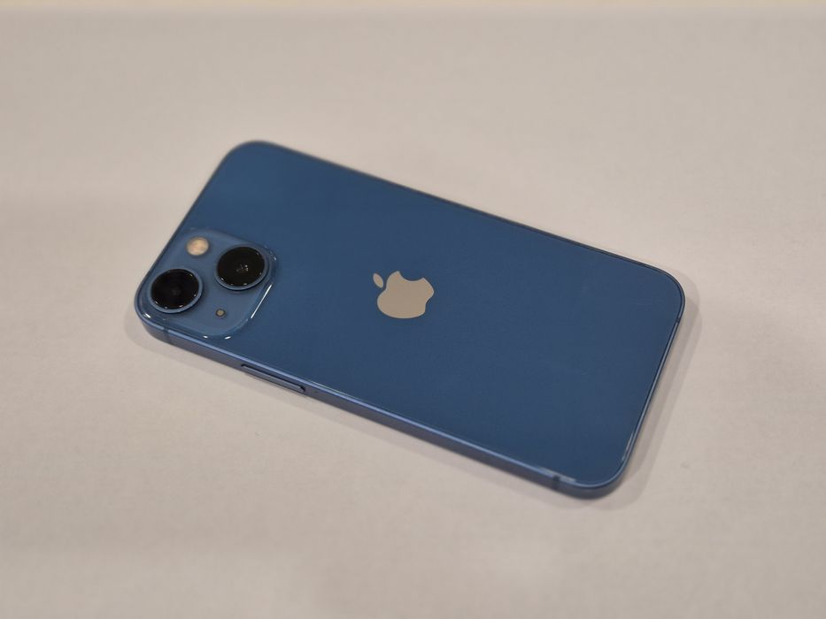 ŁADNY Telefon Apple Iphone 13 Mini 128 Niebieski BAT.100% DZIERŻONIÓW