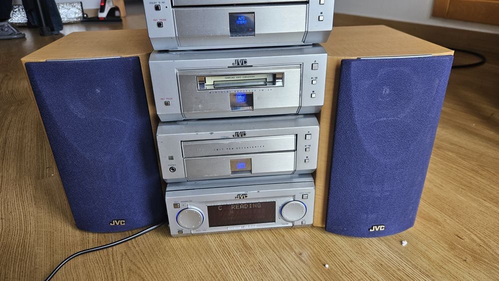 Aparelhagem JVC módulos cassete minidisc