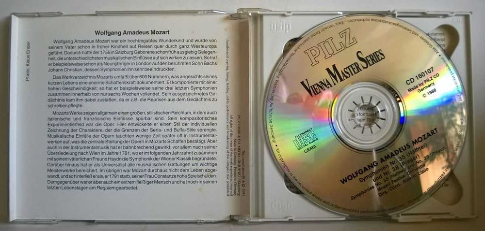 2CD Mozart Symfonie Haffnerowska Praska NOWA