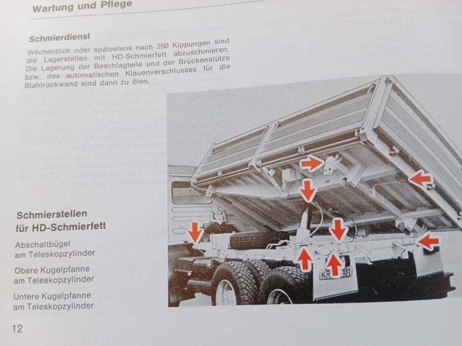 Zabudowa wywrotka meiller nowa