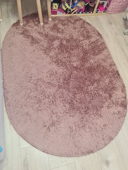 Килим з високим ворсом,натуральний,пудровий,в дитячу,ковер,коврик,