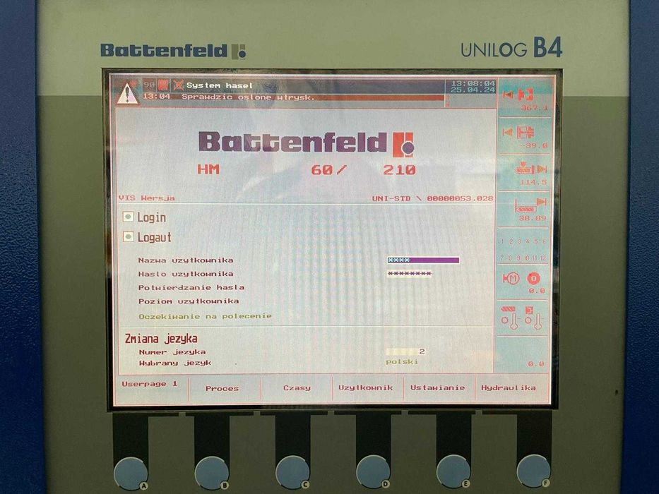 Wtryskarka do tworzyw Battenfeld HM 60/210 E