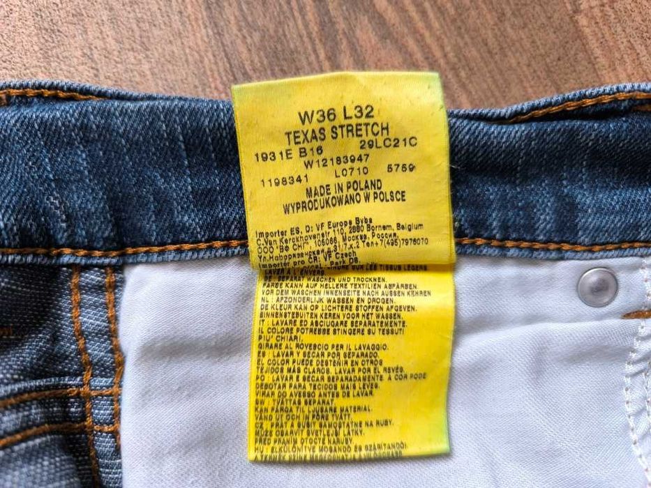 Мужские джинсы Wrangler, размер 36/32