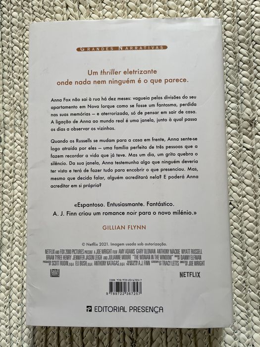 Livro “A mulher à janela”
