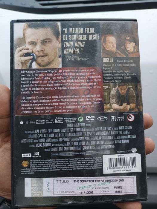 DVD The  departed Portes grátis