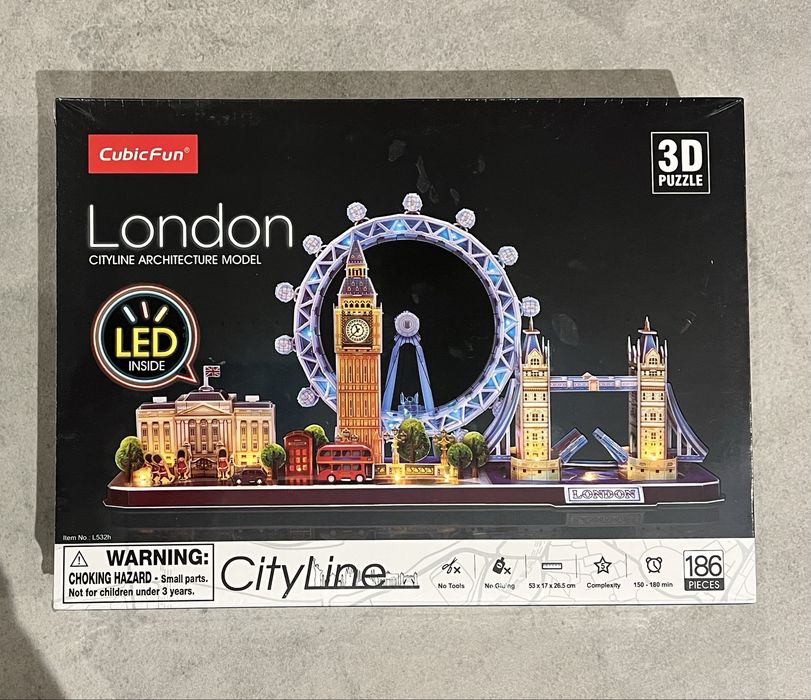 Cubic Fun, Puzzle 3D LED, Cityline, Londyn