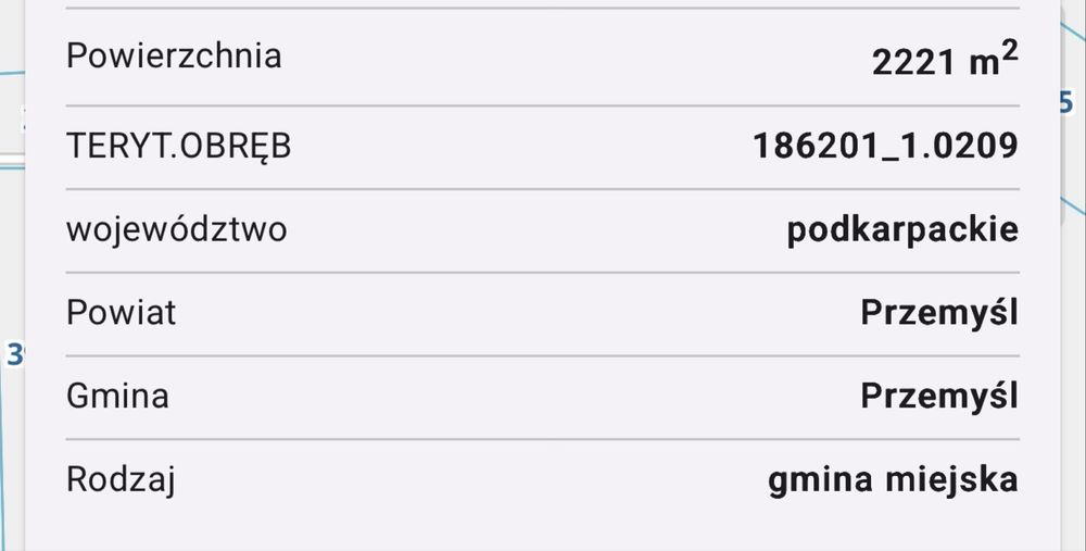 Dzialka PRZEMYSL Lwowska/Wola