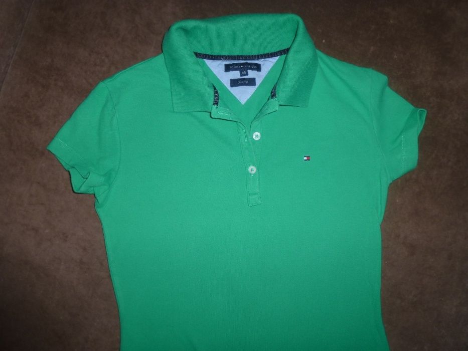TOMMY HILFIGER bluzka,podkoszulek polo oryginalna XS/S krótki rękaw