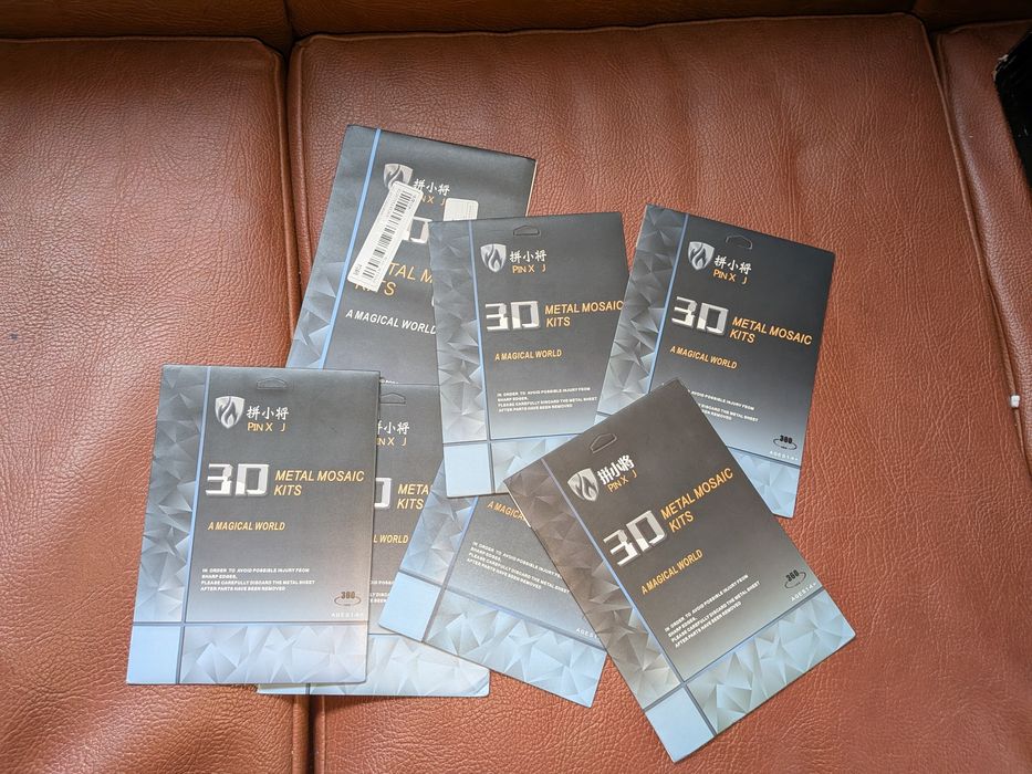 Conjunto de puzzles 3D de metal