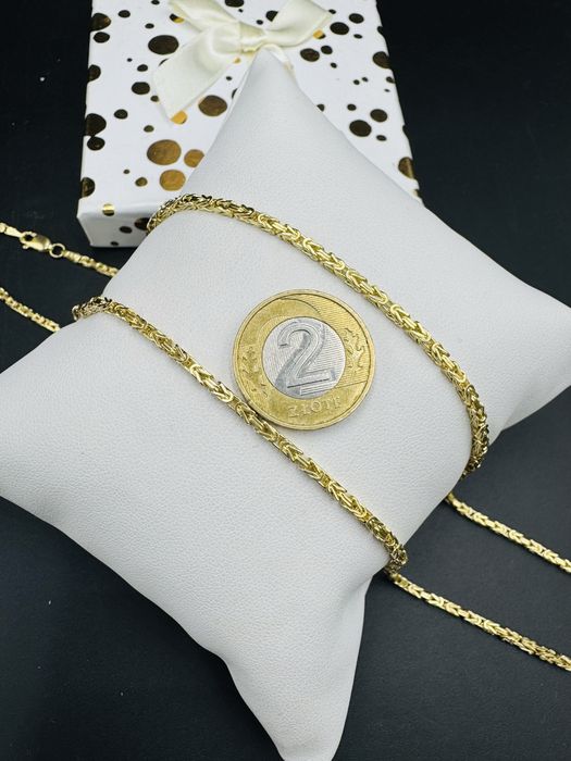 Nowy zloty lancuszek wzor krolewski proba 585 waga 15,17g