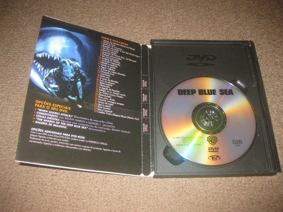 DVD "Perigo no Oceano" com Samuel L. Jackson/Snapper!