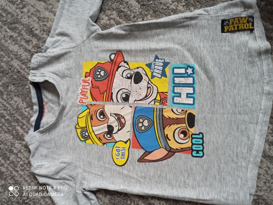 Koszulki z nadrukiem Psiego Patrolu