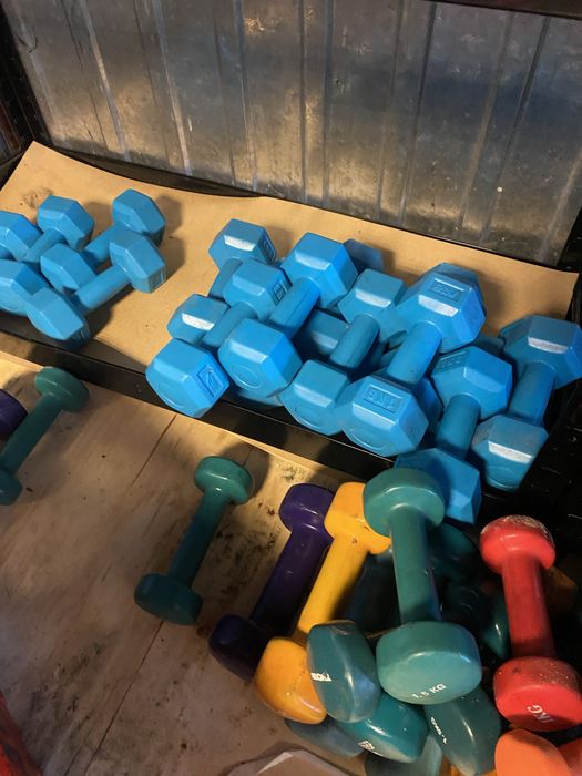 Hantelki żeliwne ogumowane