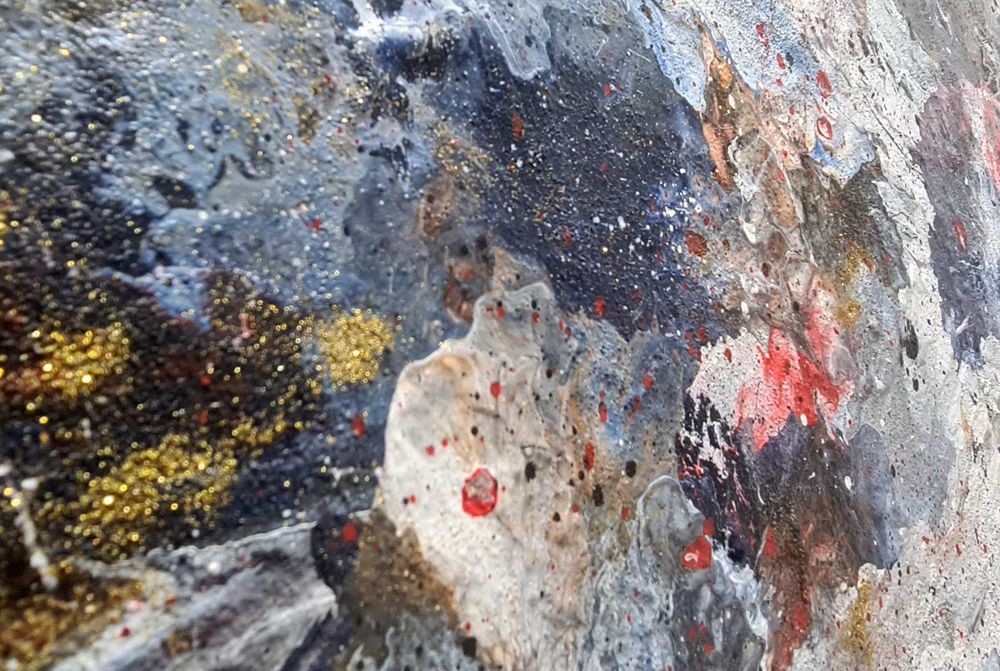 Pintura Abstrata Original – José Barbosa (Porto) – 55x80 cm