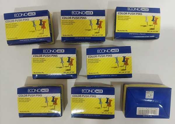 Бейджі горизонтальні.Кнопки в уп. по 36 шт. Стрижні до олівця 0,5 В