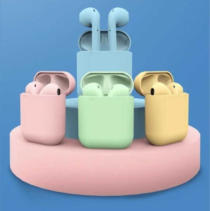 Беспроводные Наушники Apple AirPods i12 TWS - Сенсорные - работает 1