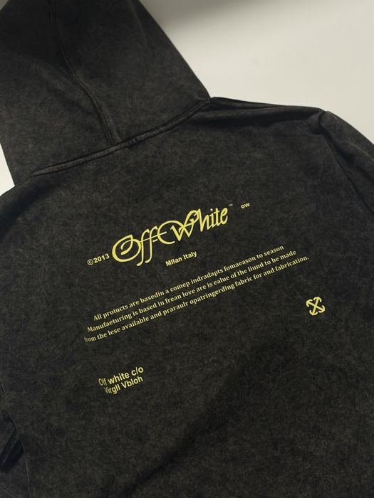 Худі Off-White темно сірого кольору М розмір