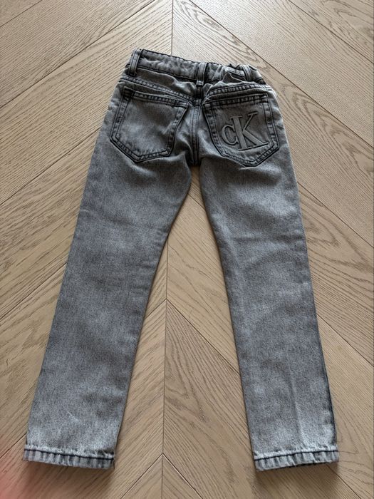 Jeansy calvin klein oryginslne szare 116