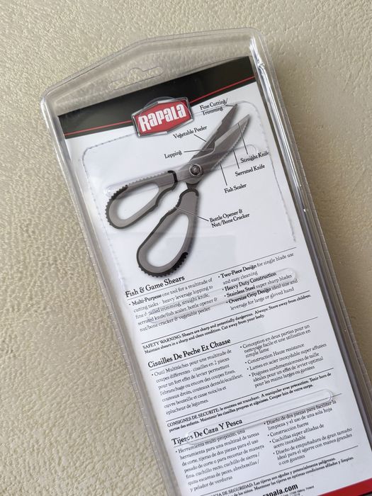 ‼️RAPALA ОРИГІНАЛ найкращі ножиці для обробки риби птиці нержавійка ніж