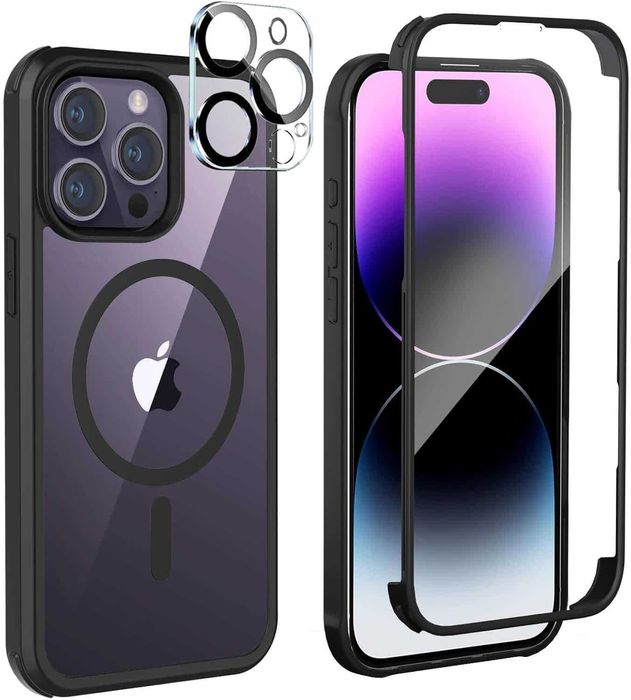 Leedia 360 Stopni case do Magsafe iPhone 14 Pro Max Case bez szkła