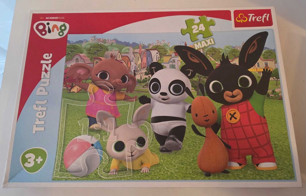 Trefl, Bing, Zabawa w parku, puzzle maxi, 24 elementy