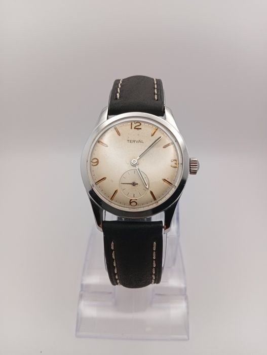 *172#TERVAL Mechanic Military Antique Swiss AS1230 15J Revised