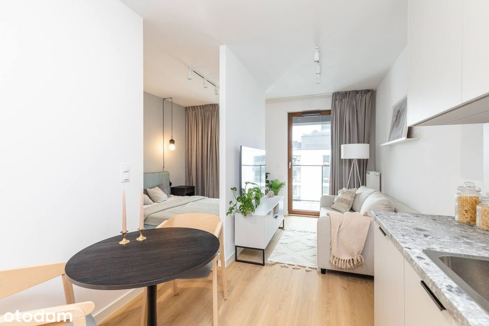 Nowoczesne Studio 28 m² | z balkonem - Widok 2