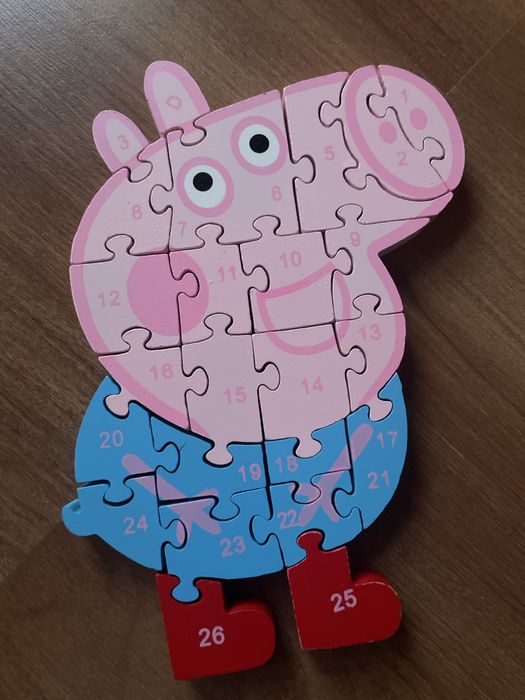 Puzzle dewniane Peppa i George
