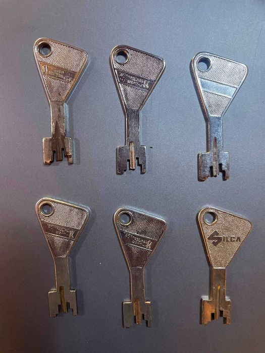 Conjunto de 6 chaves de palhetão para fechaduras de alta segurança