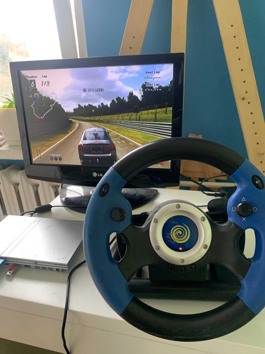 Kierownica PS2 Hurricane HC-072 Force Feedback Racing Wheel