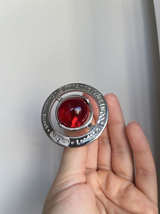big large red orb naszyjnik wisior vivienne westwood