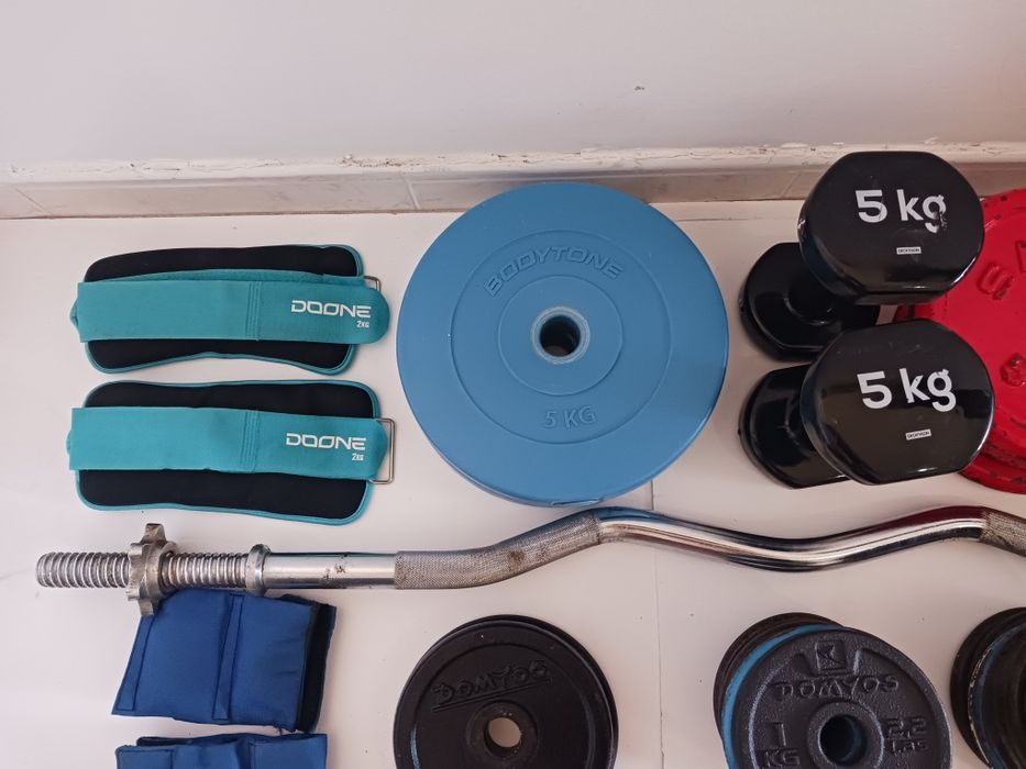 Material de musculação impecável