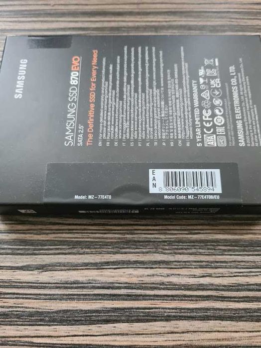 SSD Samsung 870 EVO 4 TB (MZ-77E4T0B/EU)