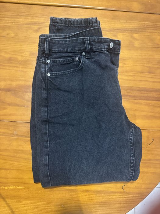 Calças pretas pull & bear standart fit,42