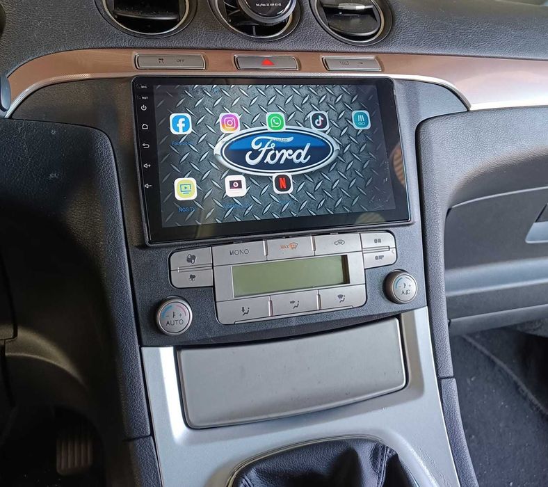 (NOVO) Rádio 2DIN • Ford S-MAX (2006 a 2015) • Android GPS [4+64GB]