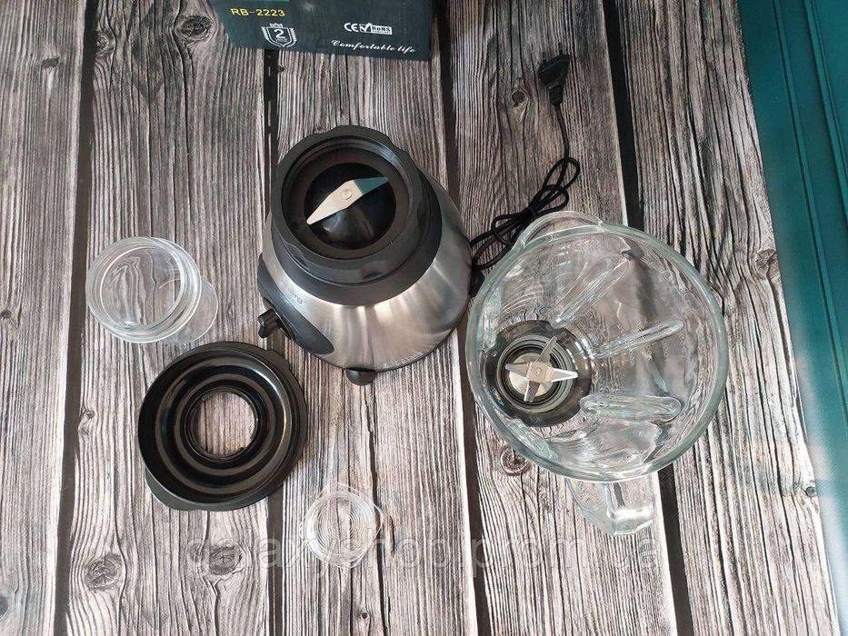 Німецький блендер-кавомолка 2000 Вт! Стаціонарний блендер RB-2223 1,5л