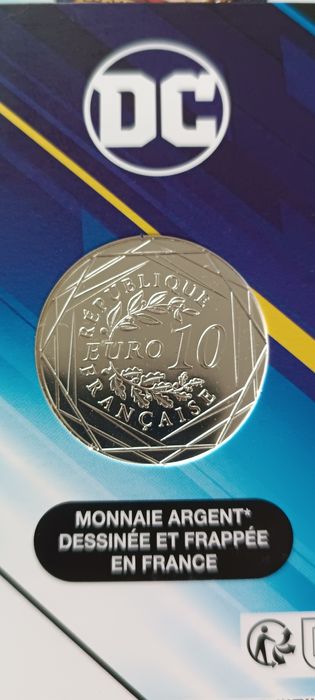 4 moedas 10€ França DC COMICS.