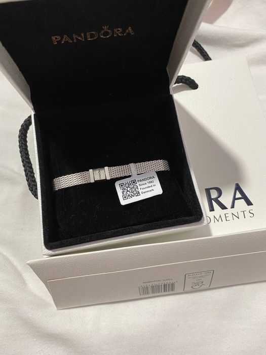 Браслет Pandora ОРИГИНАЛ серебряный Пандора 925 проба серебро украшени