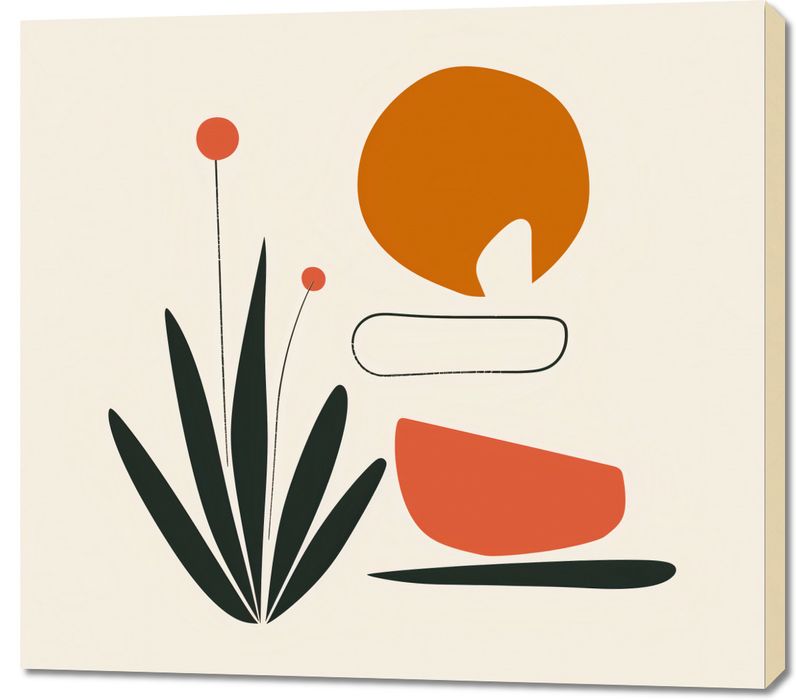 Obraz 100x90cm Abstrakcyjny Zen