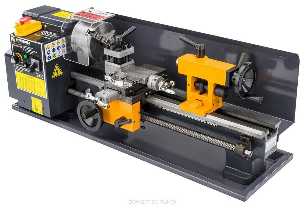 POWERMAT Mini Tokarka Stołowa Do Metalu Drewna 0-2500 Obr./min PM1314