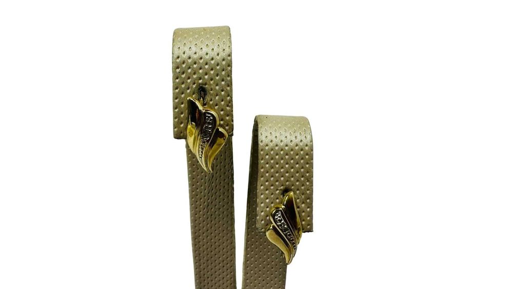 Złote kolczyki z brylantami bigiel angielski próba 585 1,60g