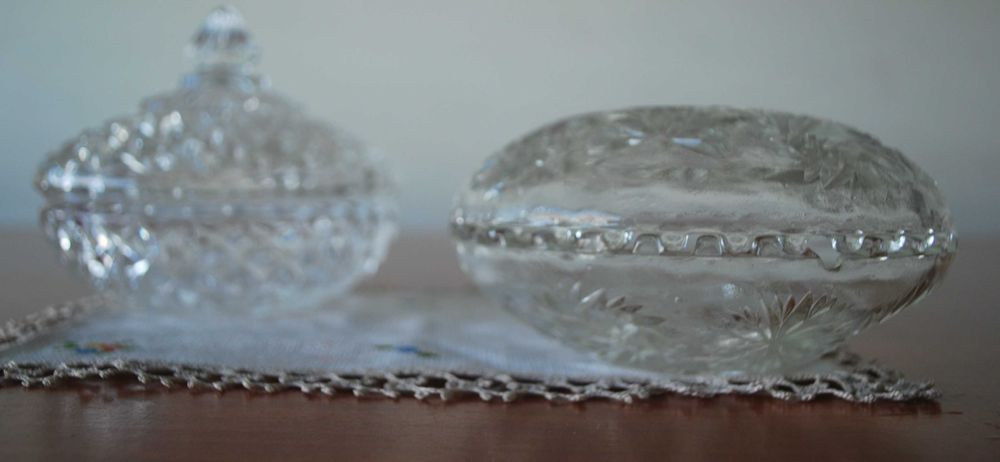 Taças Utilitárias e Decorativas Vidro Lapidado (Cristal D´Arques)