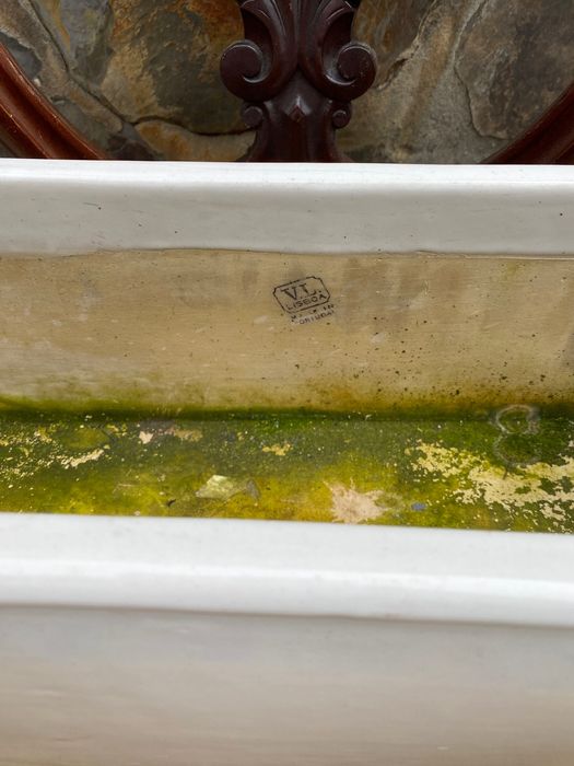 Vaso Floreira Viúva de Lamego Carimbado 53 cm