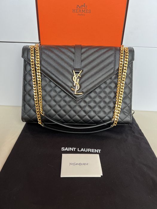 Torebka YSL Envelope black leather