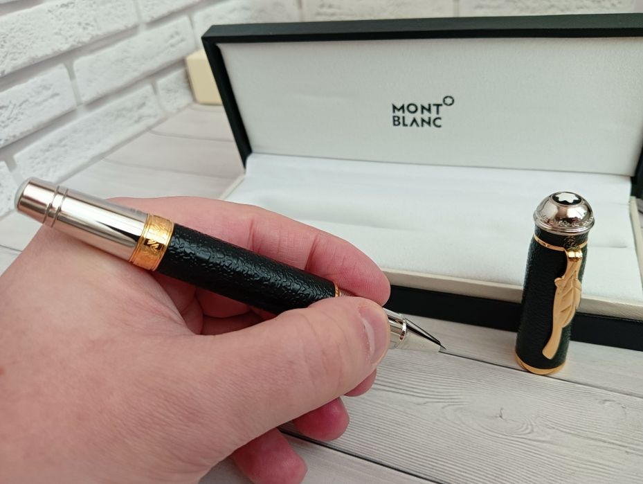 Кулькова металева ручка ролер Montblanc Johann Goethe series