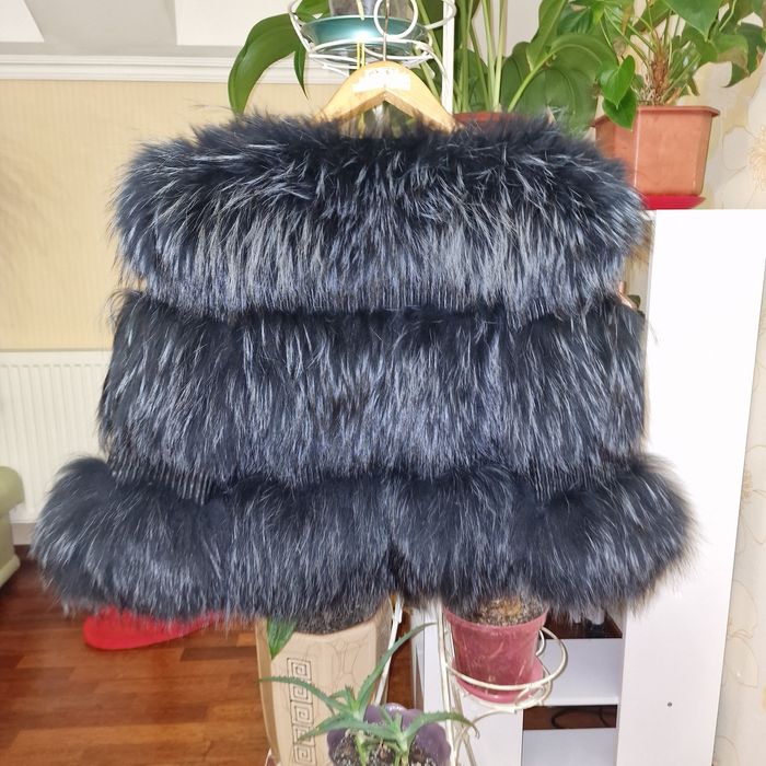 Шубка чорнобурка фасон Шанель
