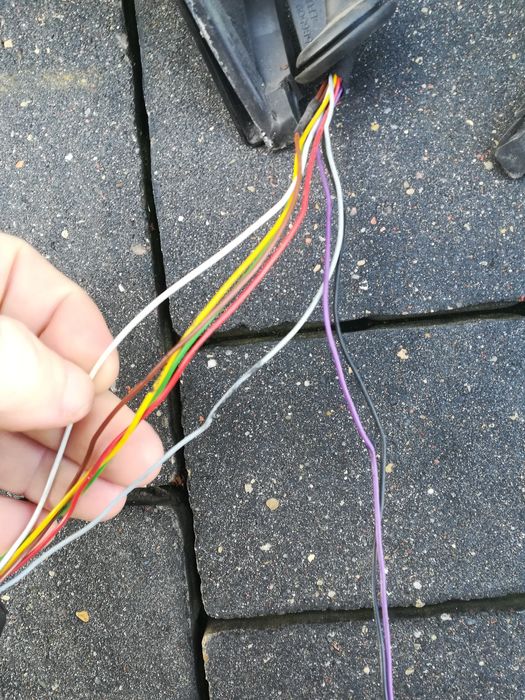 Lusterko podświetlane lewe prawe bmw e60 e61 Europa 8 pin