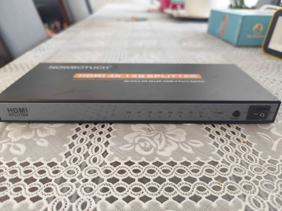 HDMI splitter 1x8 4K – bez kabli i pudełka