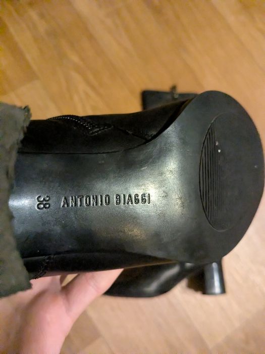 Жіночі зимові натуральні шкіряні чоботи ANTONIO BIAGGI